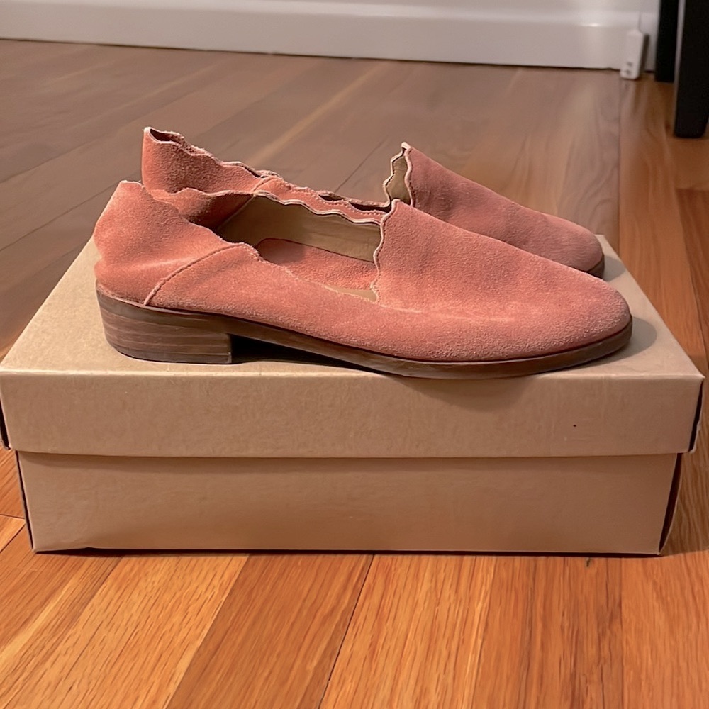Lucky Brand canyon rose oiled suede shoes